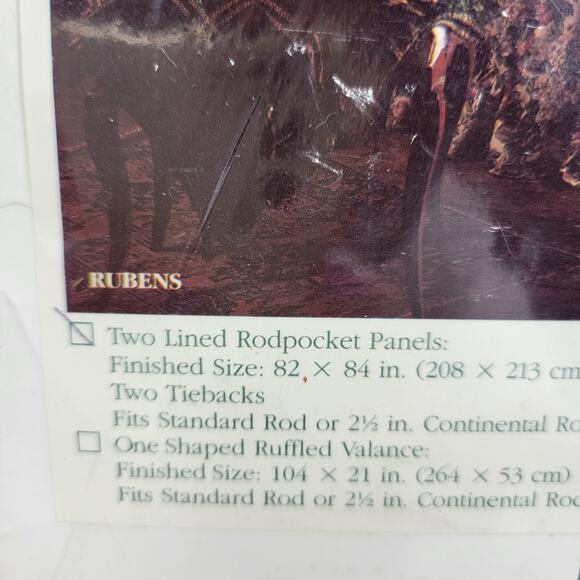 Vintage Laura Ashley Rubens Floral Rod Pocket Drapes 82x84 Set of 2 Panels NEW - Picture 4 of 15